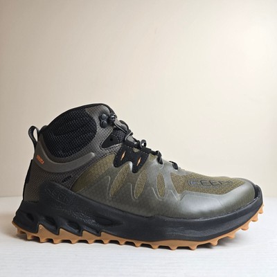 Keen Mens Sz 12 Zionic Mid Height Waterproof All Terrain Hiking Boots Dark Olive