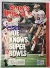 Joe Montana Guy McIntyre Signed Sports Illustrated 2/5/90 Beckett LOA 49ers Auto
