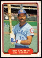 1982 Fleer Ivan DeJesus Chicago Cubs #593
