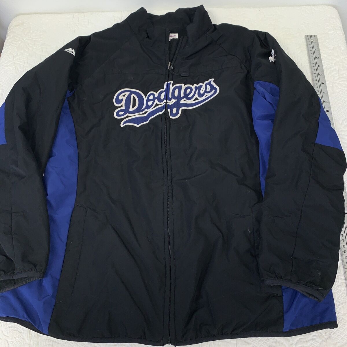 Los Angeles Dodgers Jacket Men 2xl Full Zip Majestic Los Angeles Dodgers Jacket Men 2xl Full Zip Majestic