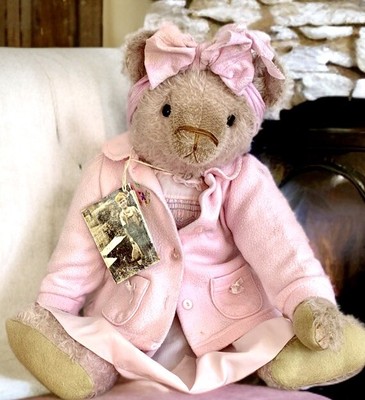 22  MOHAIR ARTIST TEDDY  MYRNA JOY  BY DEB BEARDSLEY OF BEARDSLEY BEARS 2025