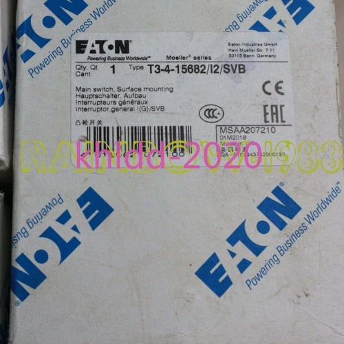 FOR EATON MOELLER changeover switch T3-4-15682/I2/SVB load switch 32A