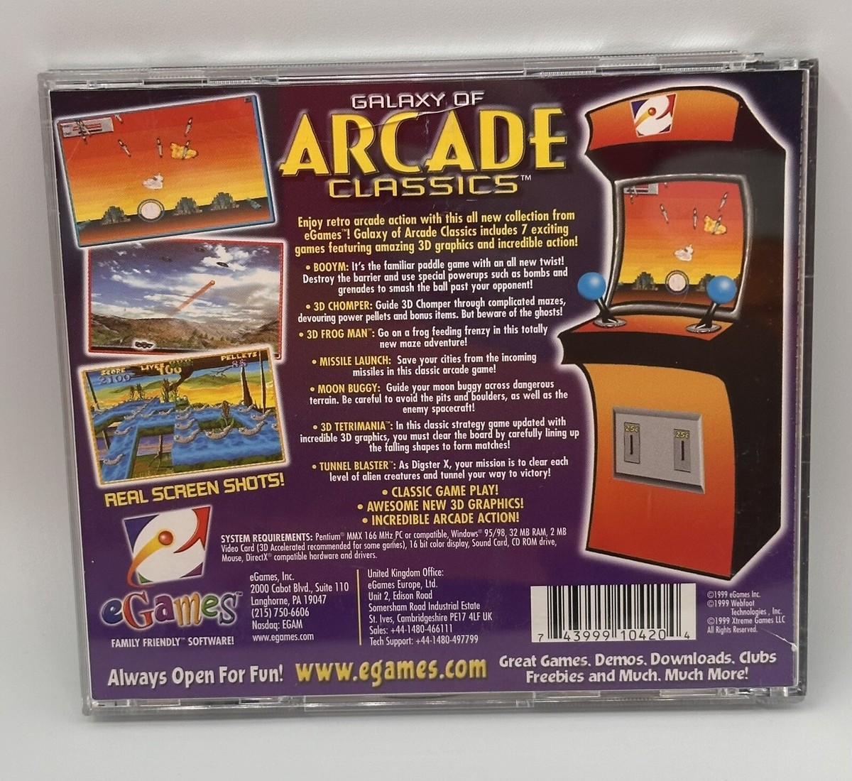 Galaxy of Arcade Classics Windows 95/98 Disc | eBay