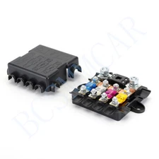 5-Way Car Marine Fuse Box Block Holder Indicator For DC 32V 25A-500A Waterproof