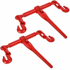 2 Pack Ratchet Chain Binders 5/16 - 3/8 Inch 5400 LBS for Truck Trailer Lever