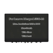 LED LCD Screen Display frontGlass Assembly for Lenovo Ideapad S530-13IWL 81J7000