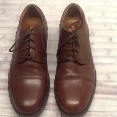 Bass Flex Pickett Oxford Dress Shoes Size 11 M Brown Leather  display picture 3