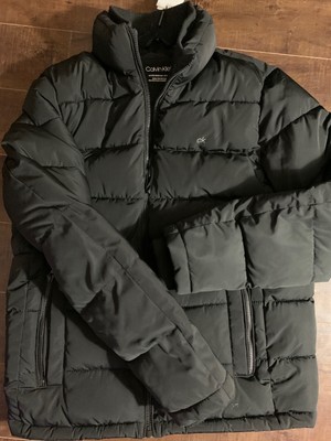 calvin klein quilted puffer coat