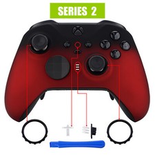 Faceplate Cover Shell Replacement for Xbox One Elite 2 Controller Shadow Red