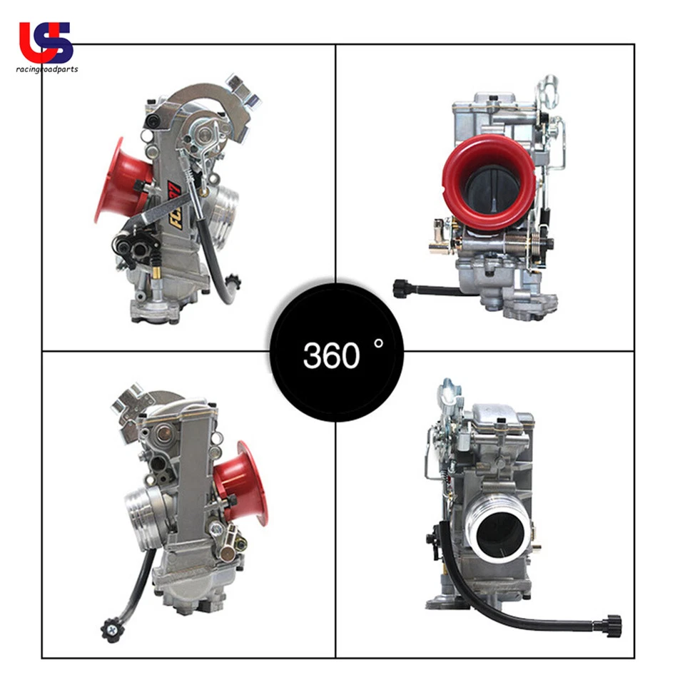FCR39 Carburetor For Kawasaki KLX400 Suzuki DRZ400S DRZ400E Racing Slant Side US - Image 2 of 4