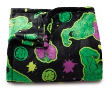 Marvel Superhero HULK 5x6' Oversized Green  Black THROW BLANKET The Big One NEW