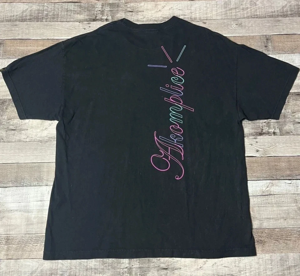 Camisa Kanye West Adulto 2XL Negra Dorada Excavadora Cómplice Rapero Rap Camiseta Foto 2 de 4