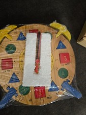 BRAND NEW IN PACKAGING EDUCATIONAL WOOD CLOCK PUZZLE 7'x7'