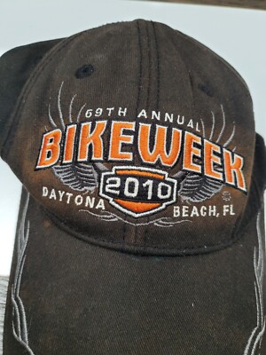 帽子 Daytona Beach Bike Week '94 Cap Daytona Beach Bike Week 2010 Baseball Hat Cap Adjustable Black | eBay