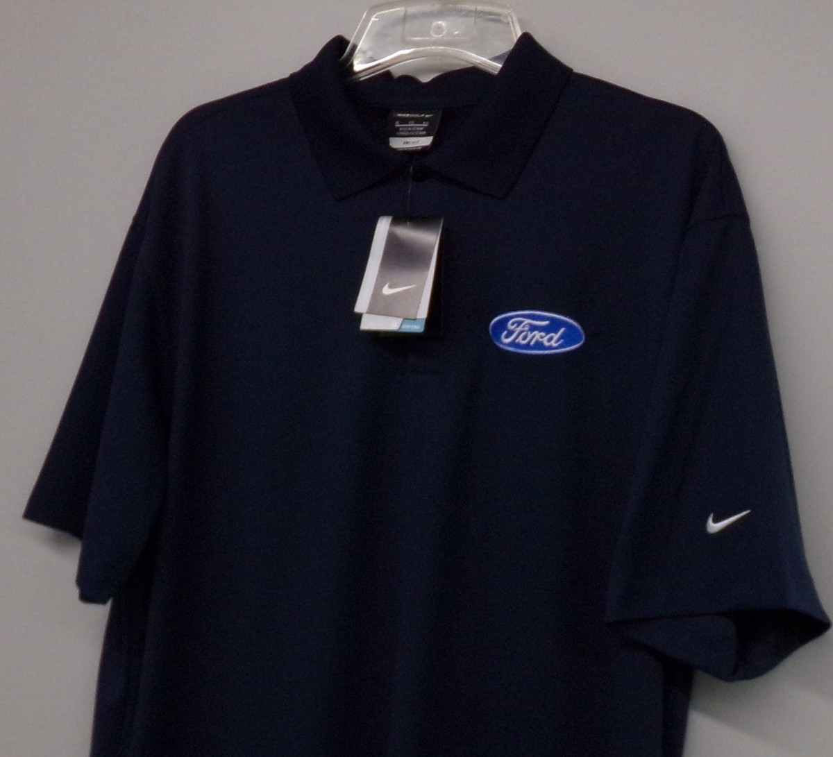 【新品未使用】RLXRalphLaurenDODICI FORTI ポロ　XL Ford Motors Blue Oval Nike Dri-Fit Mens Embroidered Polo XS
