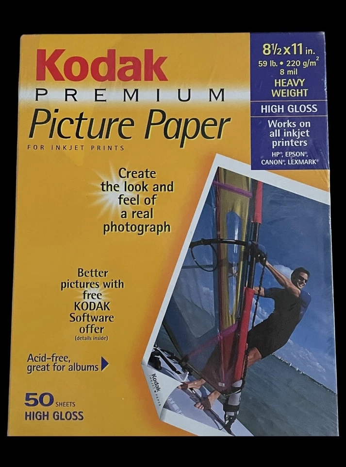 New Kodak Premium Photo Paper Glossy 8.5" x 11" 50 Sheets & 4" x 6" 75 Sheets  - Image 4 of 4