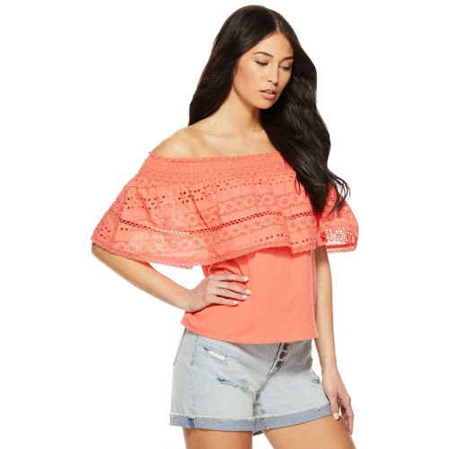Sofia Vergara Ladies Cha Cha Top Porcelin Rose Size M - Picture 6 of 6