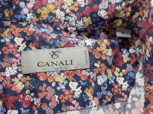 Canali 1934 CURRENT Multicolor Floral Print Modern Fit Button Up Shirt Medium - Picture 4 of 12