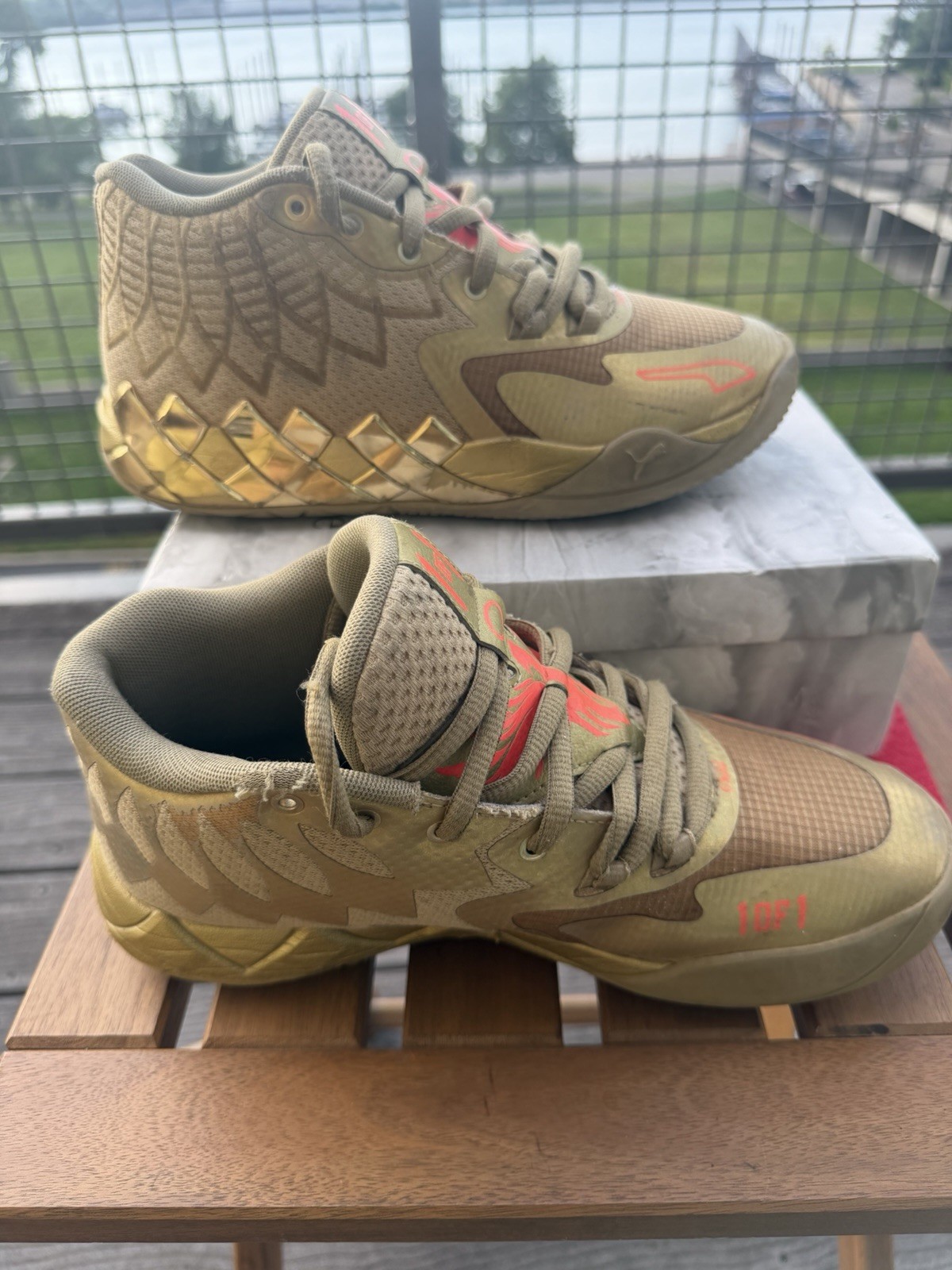 Rare PUMA x LaMelo Ball MB.01 Golden Child  basketball Sneakers  Shoes US 7/39 E image 10