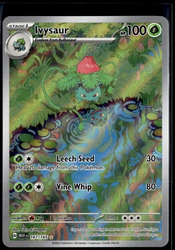 2023 Pokemon Scarlet & Violet 151 Ivysaur Illustration Rare #167/165