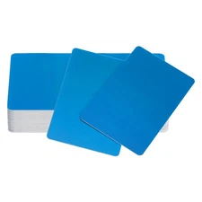 20Pcs Inkjet PVC ID Cards, Smooth Double Side Card for Inkjet Printer, Blue