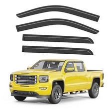 Extra-Thick Window Rain Guards 2014-2019 Chevy Silverado/GMC Sierra Crew Cab