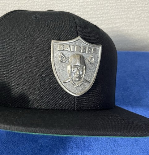 Los Angeles Raiders Metal Emblem Snapback Hat Boyz N The Hood Ice Cube Vintage - Picture 3 of 6