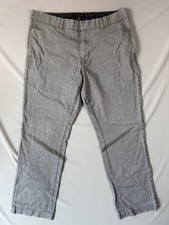 Banana Republic Pants Mens 34x32 Gray Slim Fit Chino Straight Leg Stretch Casual