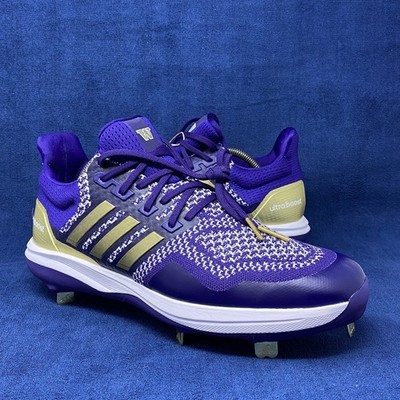 Adidas UltraBoost DNA Washington Huskies Team Issue Baseball Cleats Mens Sz 11.5