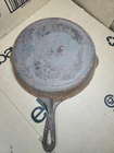 Griswold #8 Cast Iron Skillet 704J Slant Logo Heat Ring Flat *