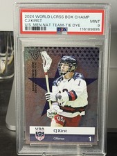 CJ Kirst 2024 TFL RC WBLC PSA 9 Tie Dye Parallel Lacrosse USA Rookie Card