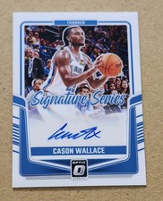 2024-25 Optic CASON WALLACE SP Signature Series Auto Oklahoma City Thunder 🔥