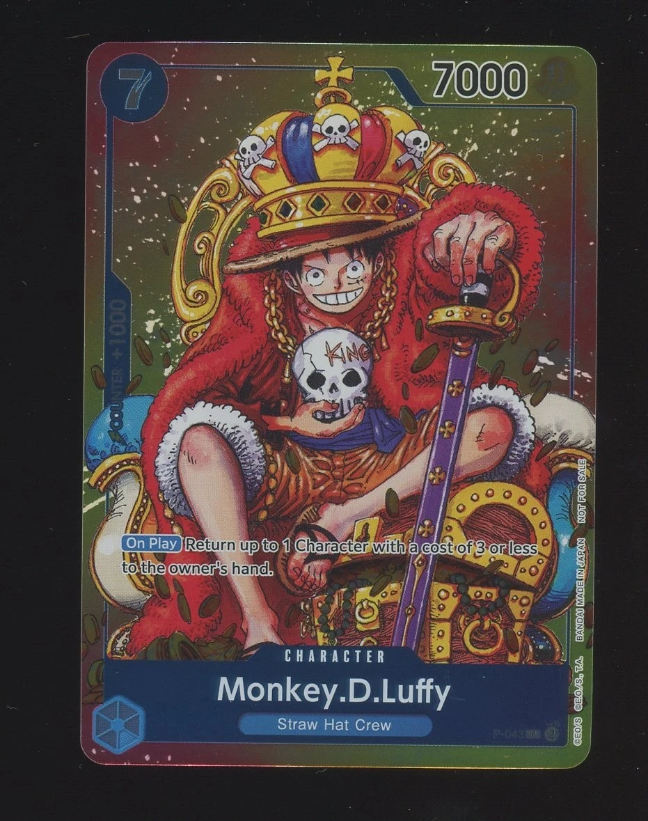 Monkey.D.Luffy P-043 One Piece Promotion Cards for sale | eBay
