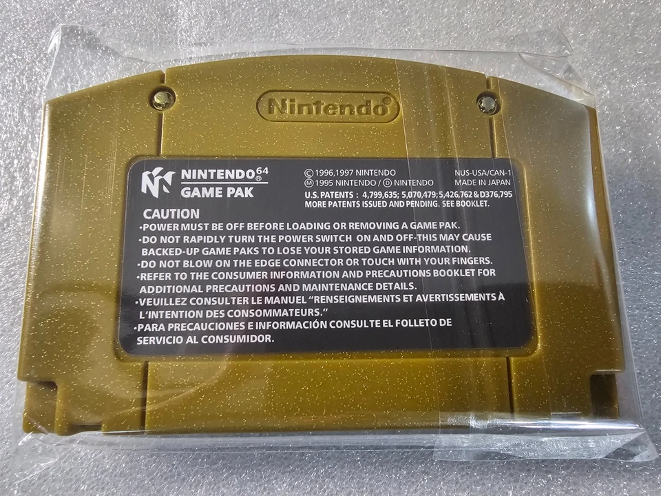 The Legend Of Zelda Ocarina Of Time (Nintendo 64, 1998) N64 Nintendo Gold Game - Image 3 of 4