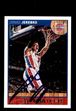 Signed Basketball Card Auto Jonas Jerebko 2013-14 Hoops #149 Detroit Pistons