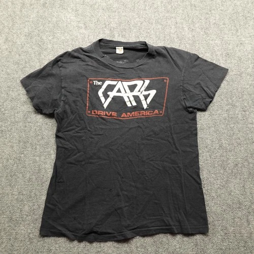 The Cars Drive America Band Concert T-Shirt Men 1970s vintage concert t-shirt, vintage, single stitch, B+ condition