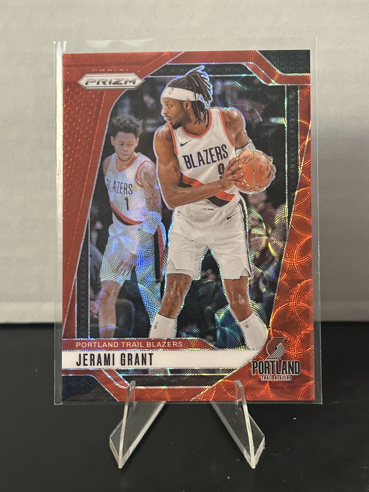 2024-25 Panini Prizm Jerami Grant #204 Choice Red Scope /88