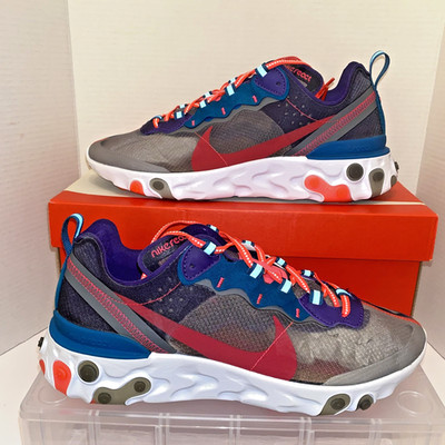 Nike React Element 87 Men's Shoes Sneakers Red Orbit CJ6897-061 Size 10.5 BNIB