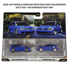 2026 Hot Wheels Premium Twin Pack Volkswagen Golf MK7 R32 - NEW
