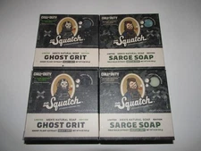4x Dr Squatch Soap 2 Ghost Grit And 2 Sarge Soap- Call of Duty Limited Edition