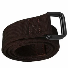 Big Men Plus Size Cotton Canvas Belt Brown Sturdy D Ring Daily Leisure&Outdoor