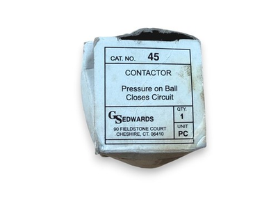 #ad EST Edwards 45 Contactor Pressure on Ball Closes Circuit NEW IN BOX $17.95