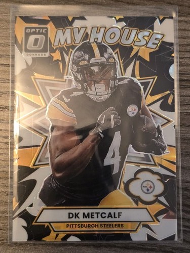 DK Metcalf [Black Pandora] #8 2025 Panini Donruss Optic My House card