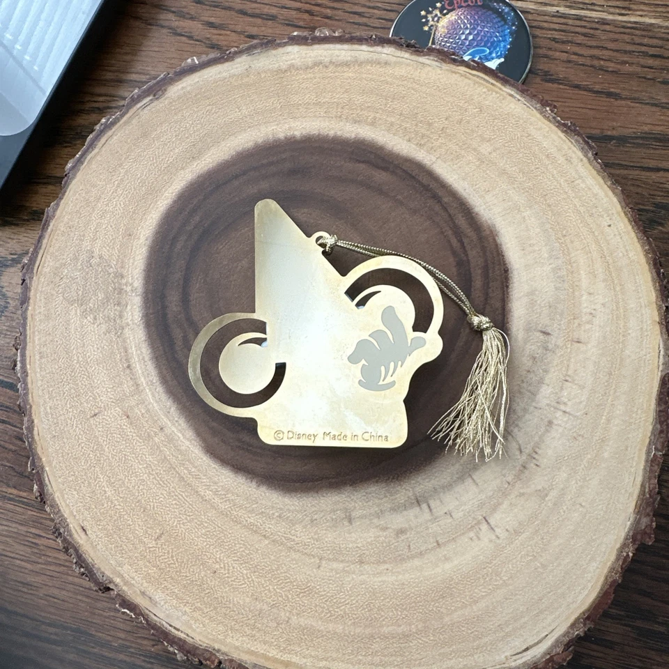 Walt Disney World Sorcerer Mickey Hat Fantasia Ornament 100 Years Of Magic Gold - Image 2 of 4