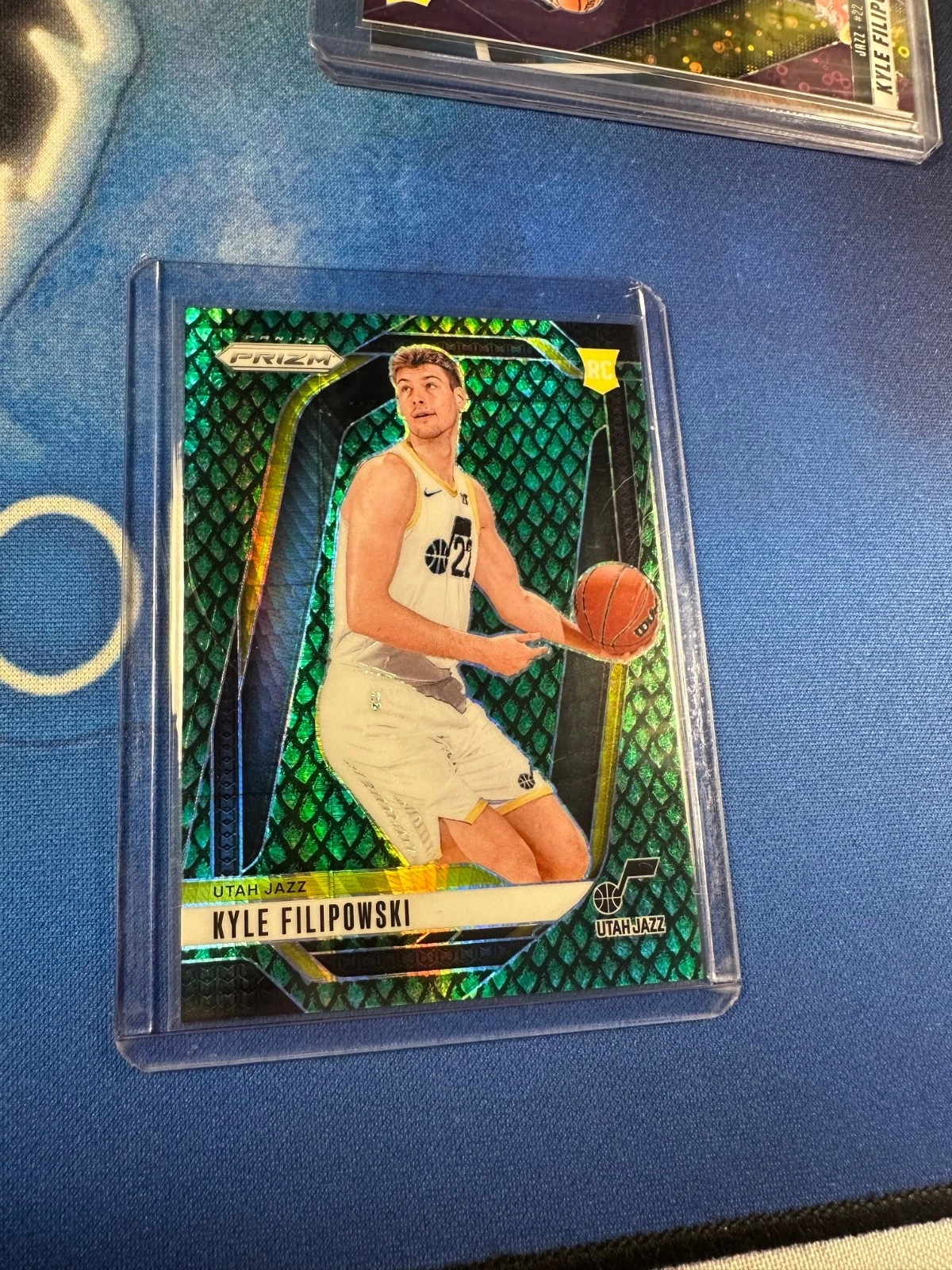 2024 Panini Prizm #263 Kyle Filipowski Jazz Jade Dragon Scale Rookie RC /48