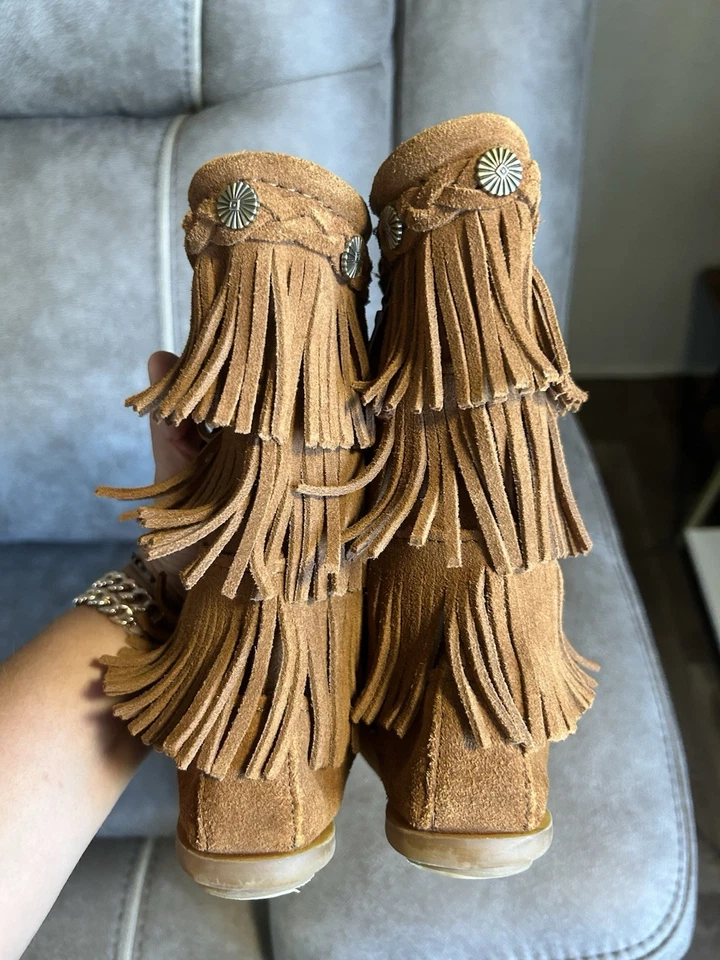 Minnetonka Fringe Boots - Image 3 of 4