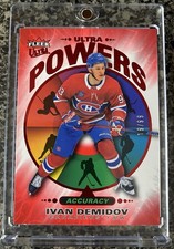 2025-26 Fleer Ultra Hockey Ivan Demidov Rookie RC POWERS Red /99 Accuracy SSP