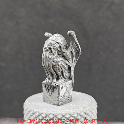 Black Brass Cold Night Cthulhu Statue Octopus Figurine Collectible Sculpture