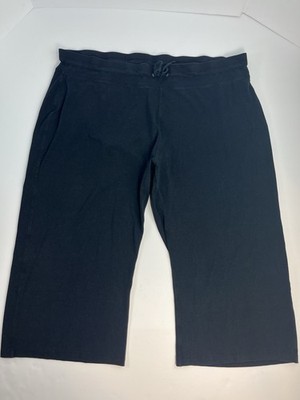 Coolibar Pants Windley Beach Capris Womens XXL 2X Black UPF 50+ 01347