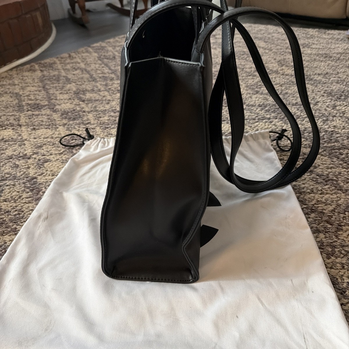 Telfar Medium-Sized Black Shopping Bag View 2